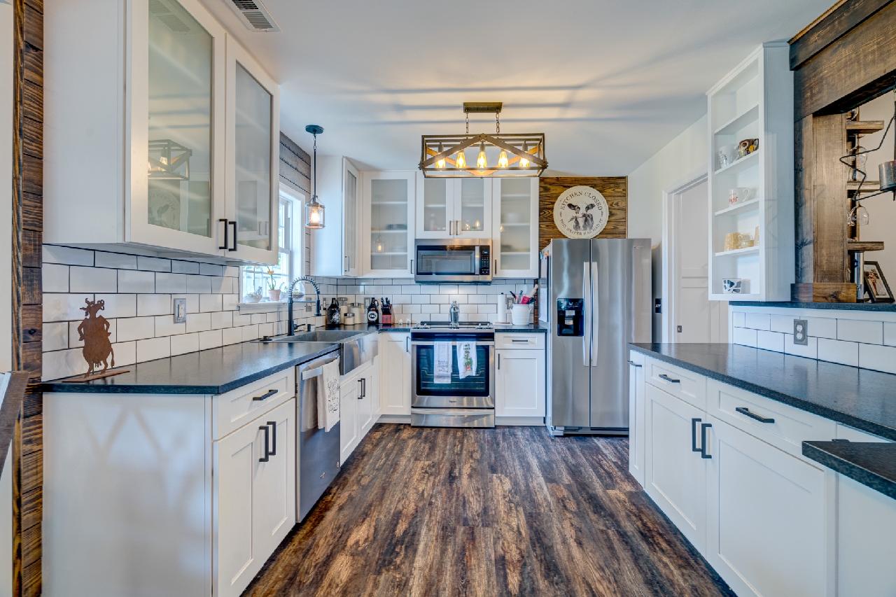 kitchen after being remodeled
